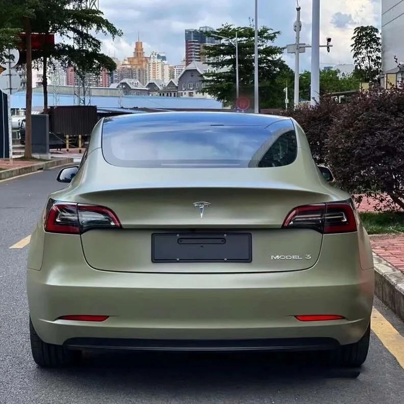 Ravoony Plus Ultra-Matte Ceramic Khaki Green Car Vinyl Wrap