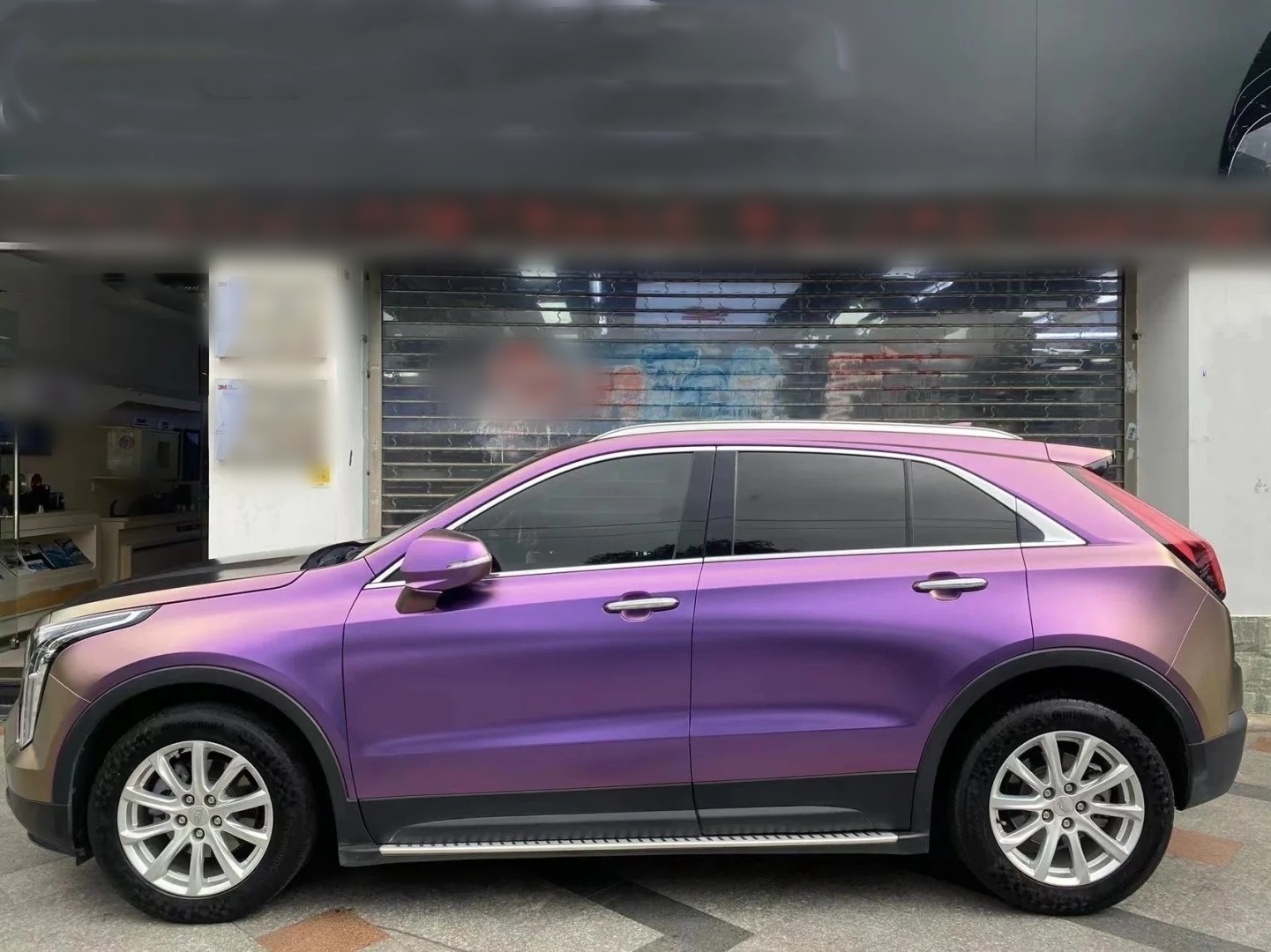 Ravoony Basic Matte Diamond Purple Car Wrap
