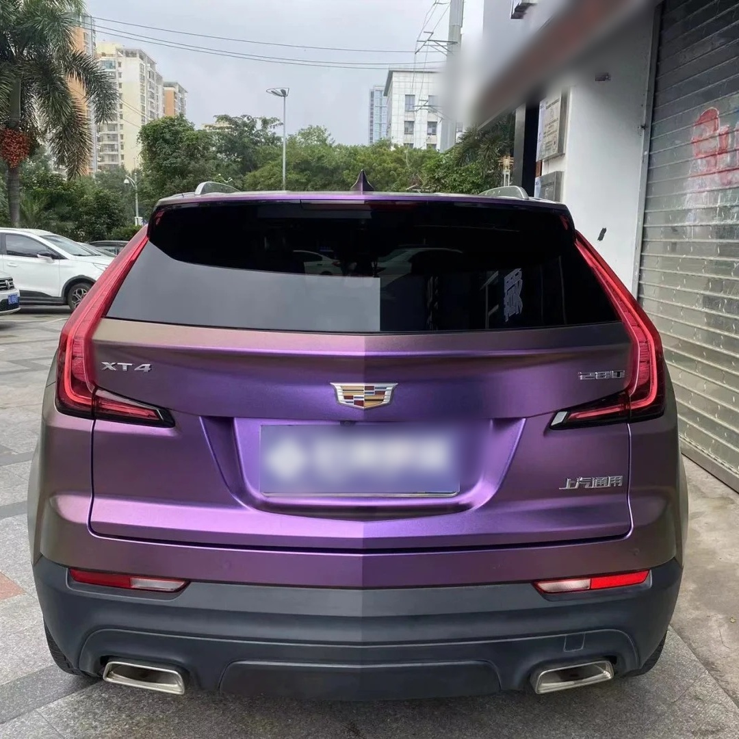 Ravoony Basic Matte Diamond Purple Car Wrap
