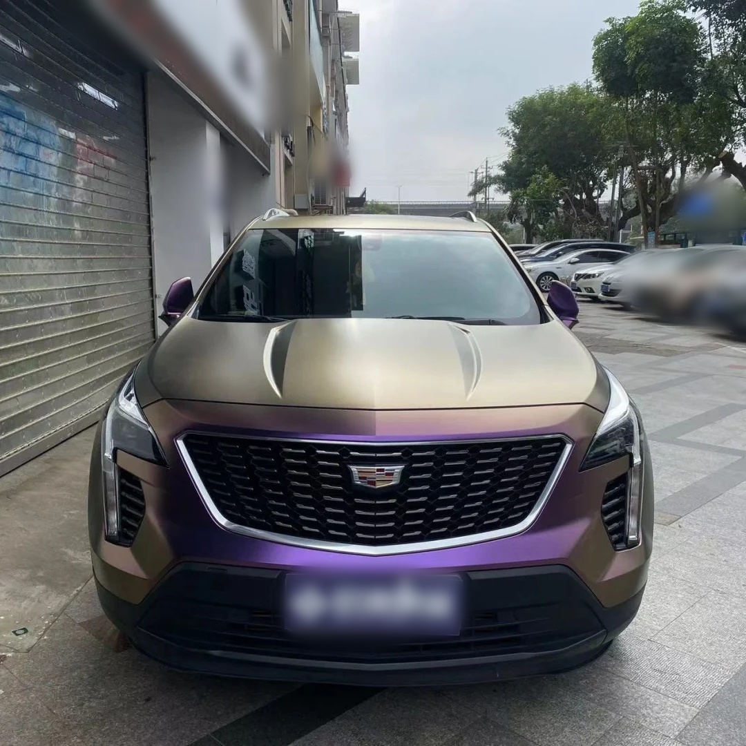 Ravoony Basic Matte Diamond Purple Car Wrap