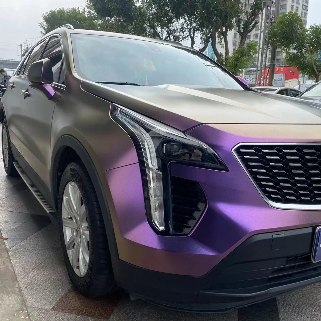 Ravoony Basic Matte Diamond Purple Car Wrap
