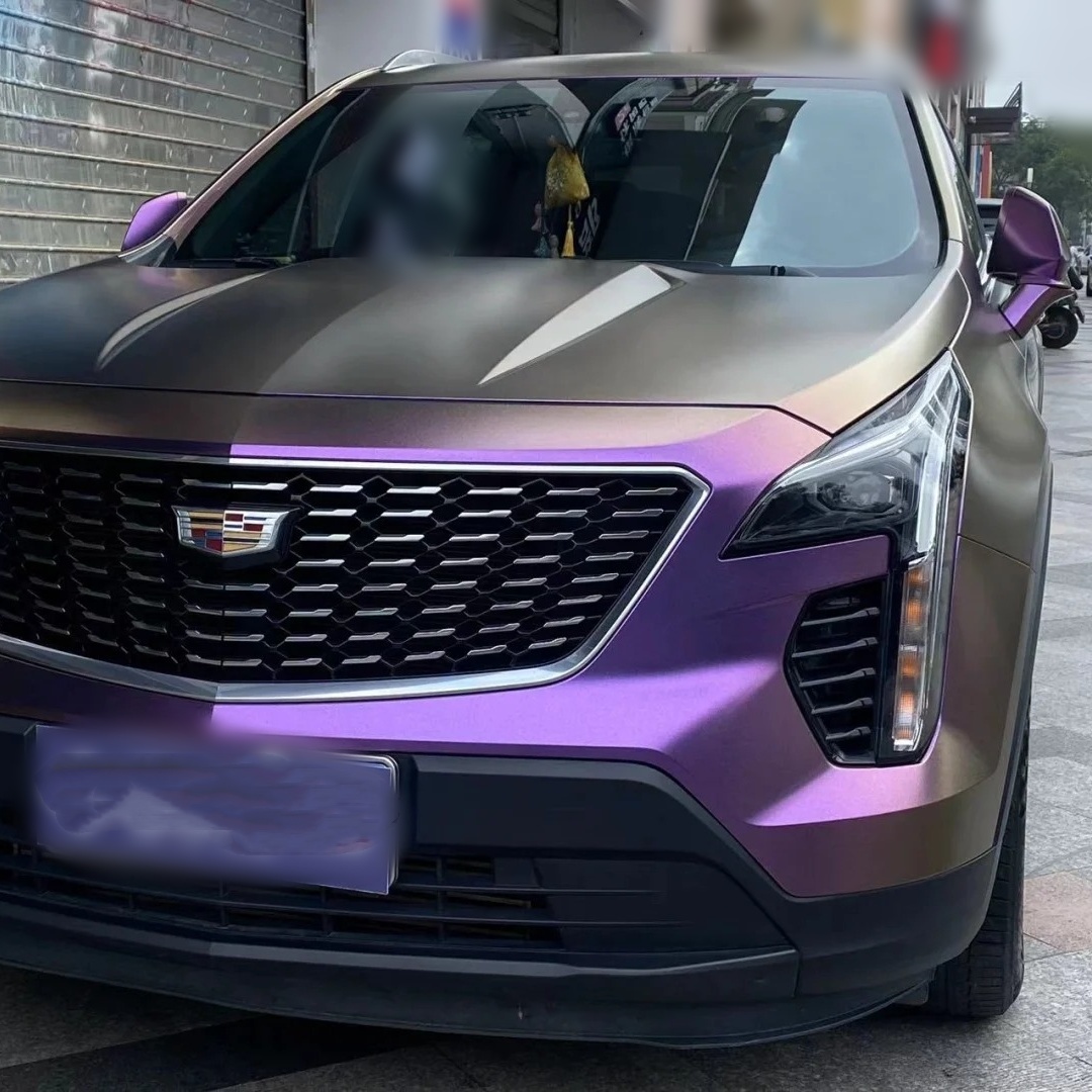 Ravoony Basic Matte Diamond Purple Car Wrap