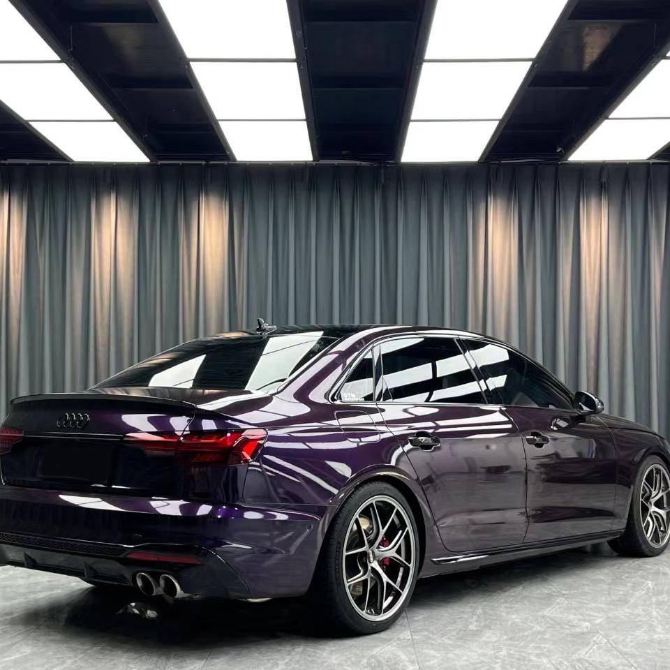 Gloss Ghost Midnight Purple Car Vinyl Wrap