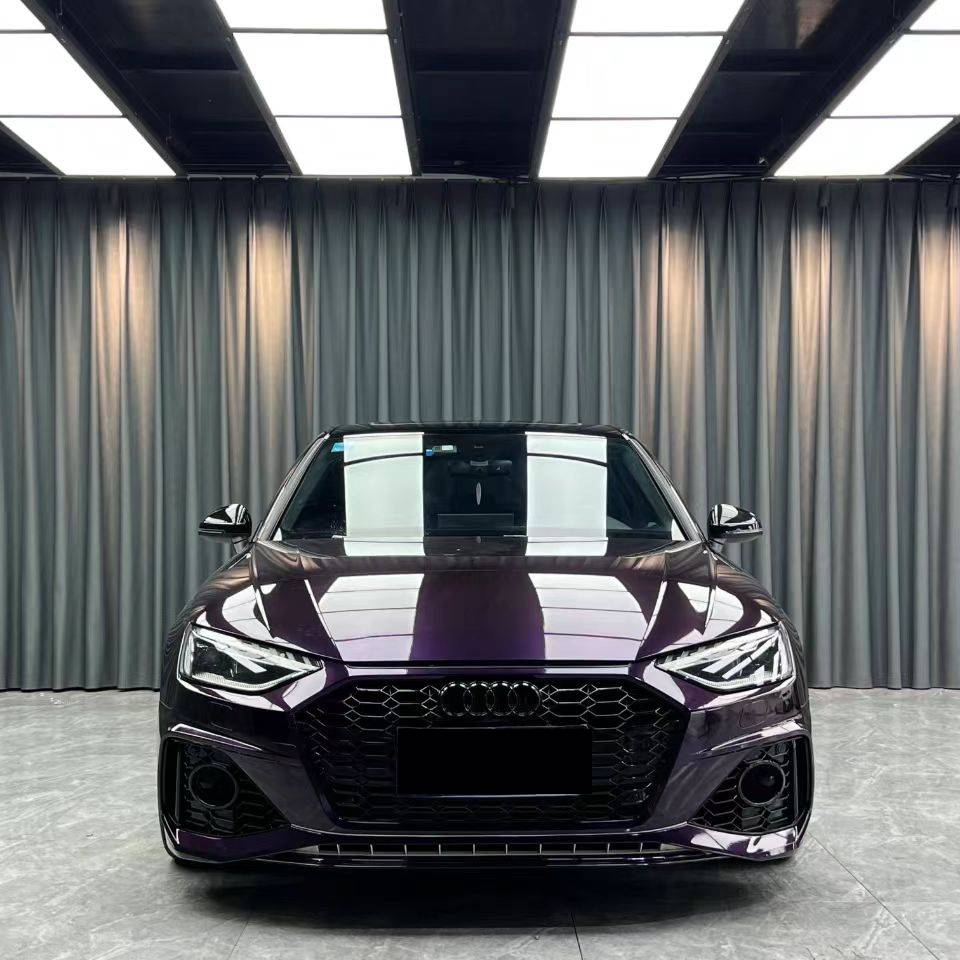 Gloss Ghost Midnight Purple Car Vinyl Wrap