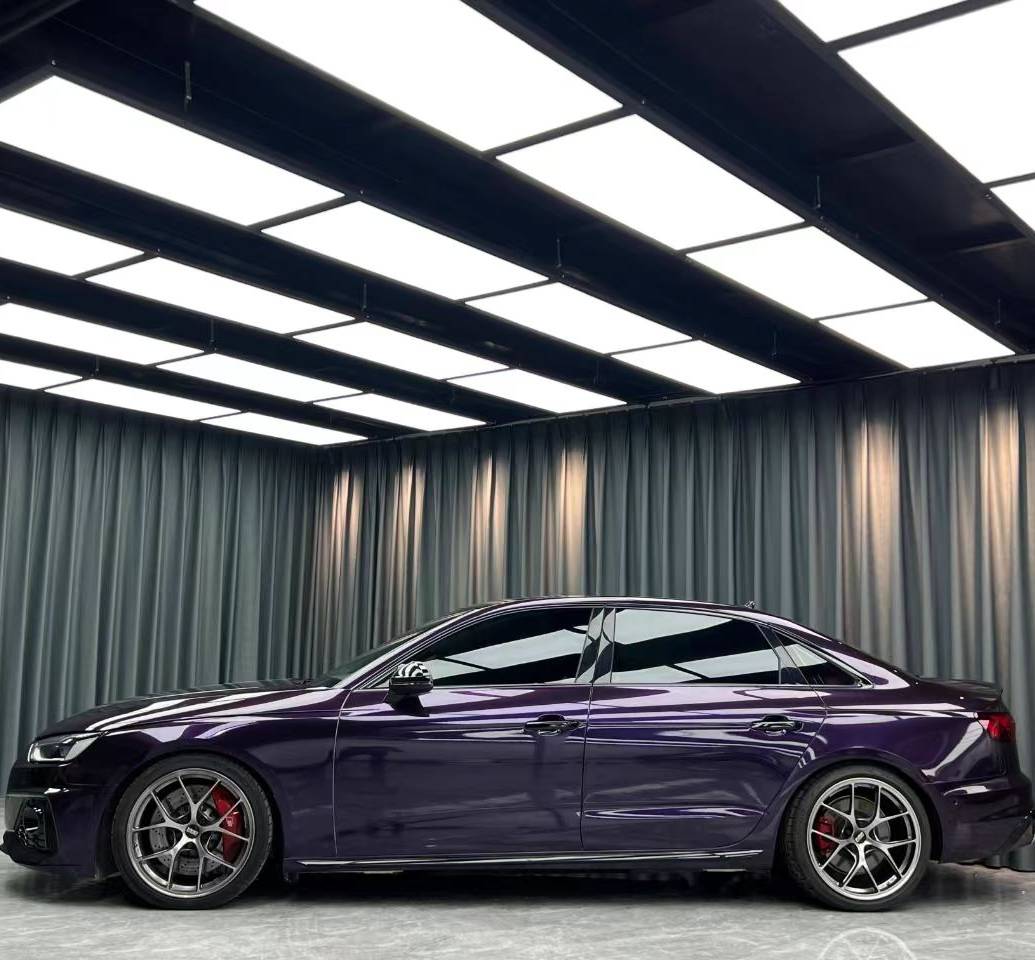 Gloss Ghost Midnight Purple Car Vinyl Wrap