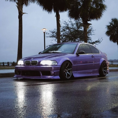 Ravoony Plus Gloss Liquid Metallic Viola Purple Car Wrap 02