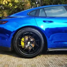 Glossy Chrome Blue Car Vinyl Wrap