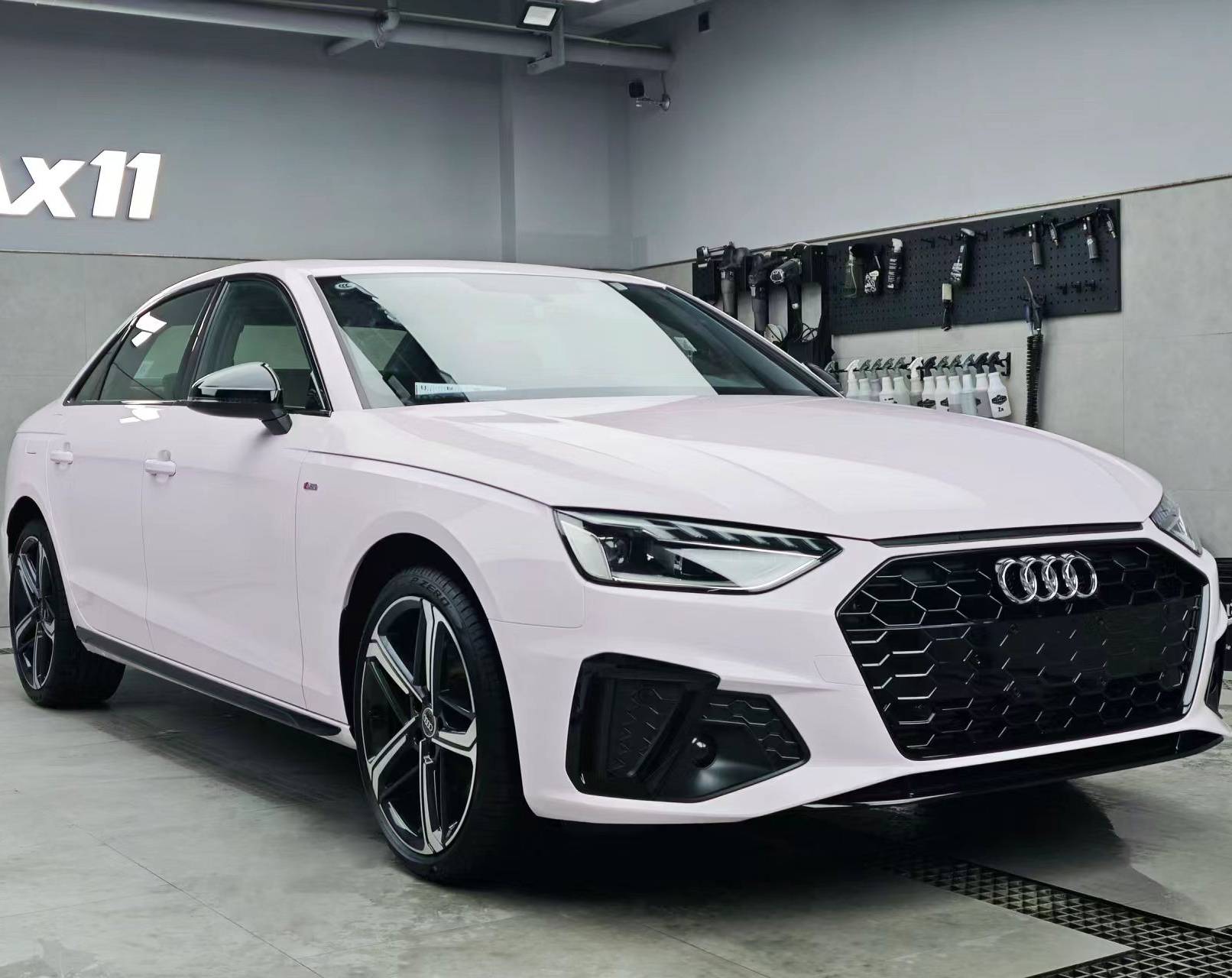 Ravoony Plus PET Glossy Mary Kay Pink Car Vinyl Wrap