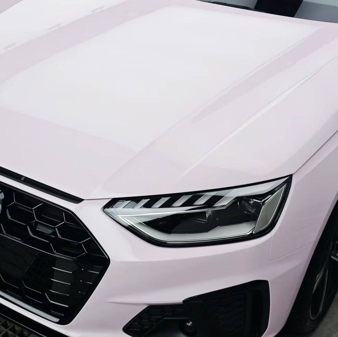 Ravoony Plus PET Glossy Mary Kay Pink Car Vinyl Wrap