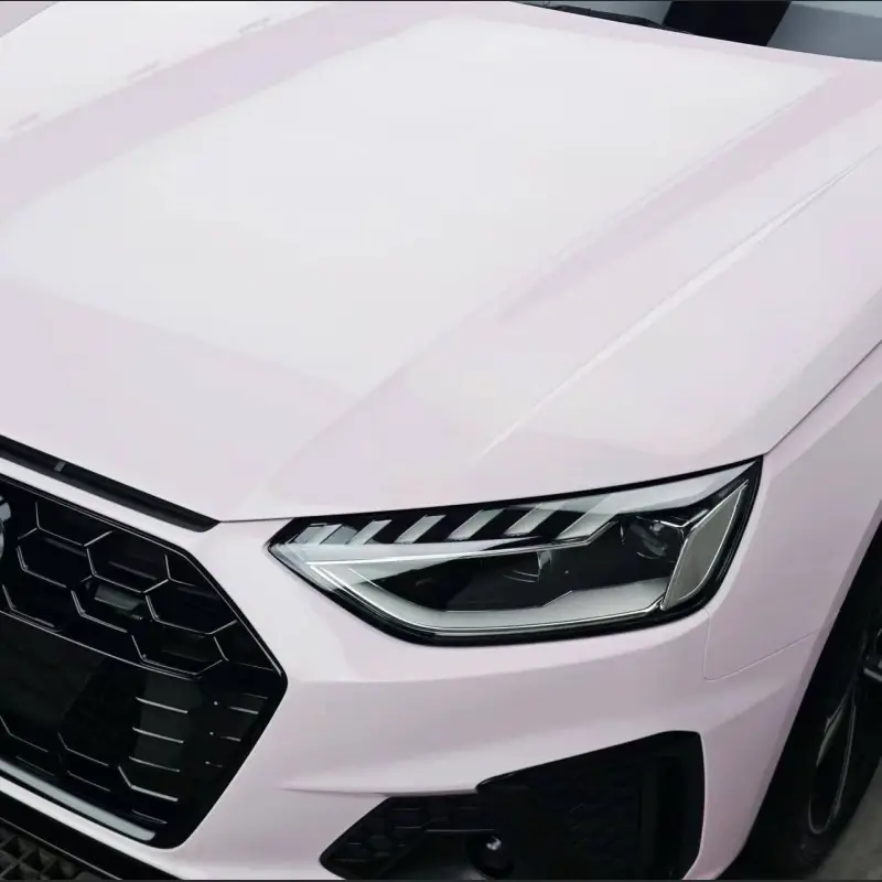 Ravoony Plus Glossy Mary Kay Pink Car Vinyl Wrap