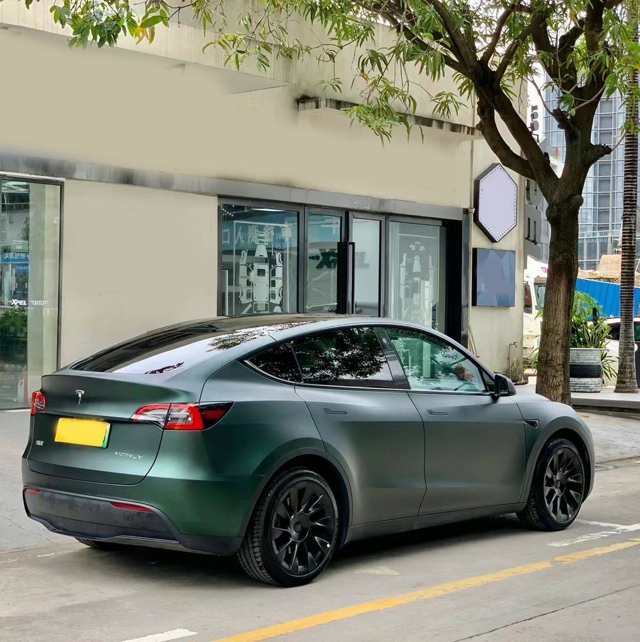 Ravoony Plus Ultra-Matte Diamond Green Car Wrap