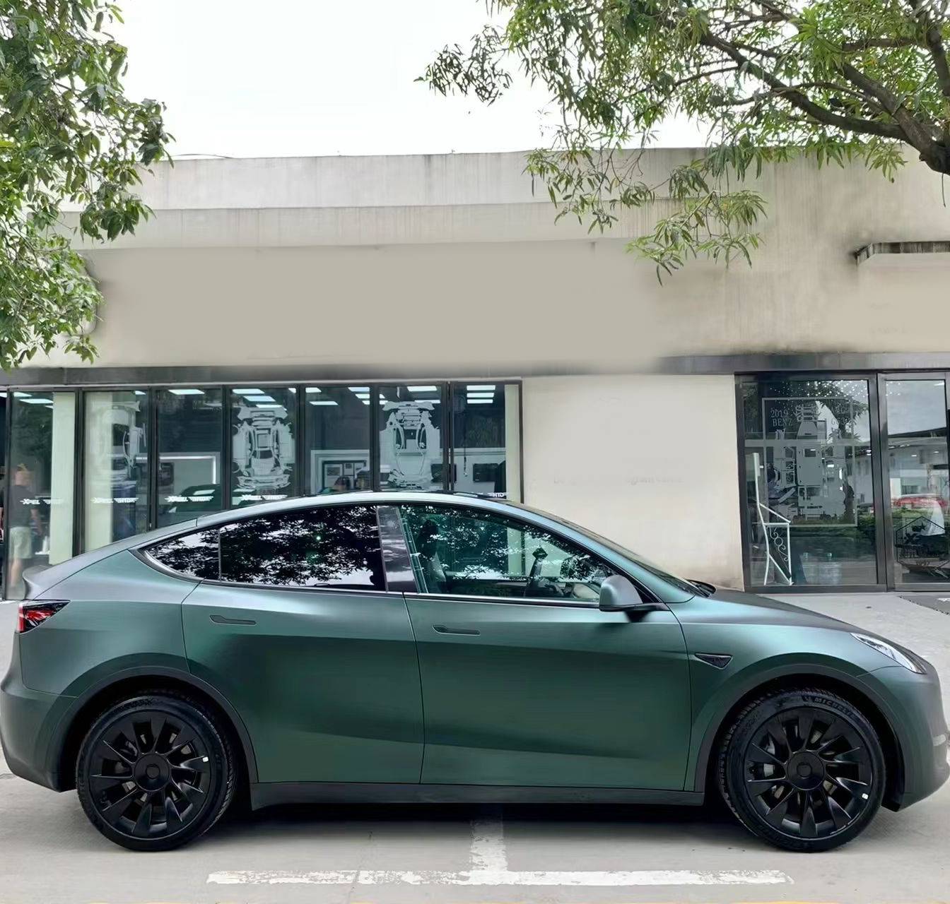 Ravoony Plus Ultra-Matte Diamond Green Car Wrap