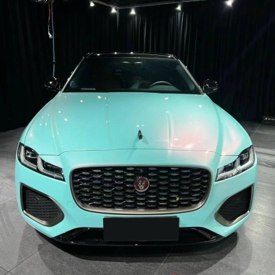 Ravoony Plus Glossy Metallic Racing Tiffany Car Vinyl Wrap 02