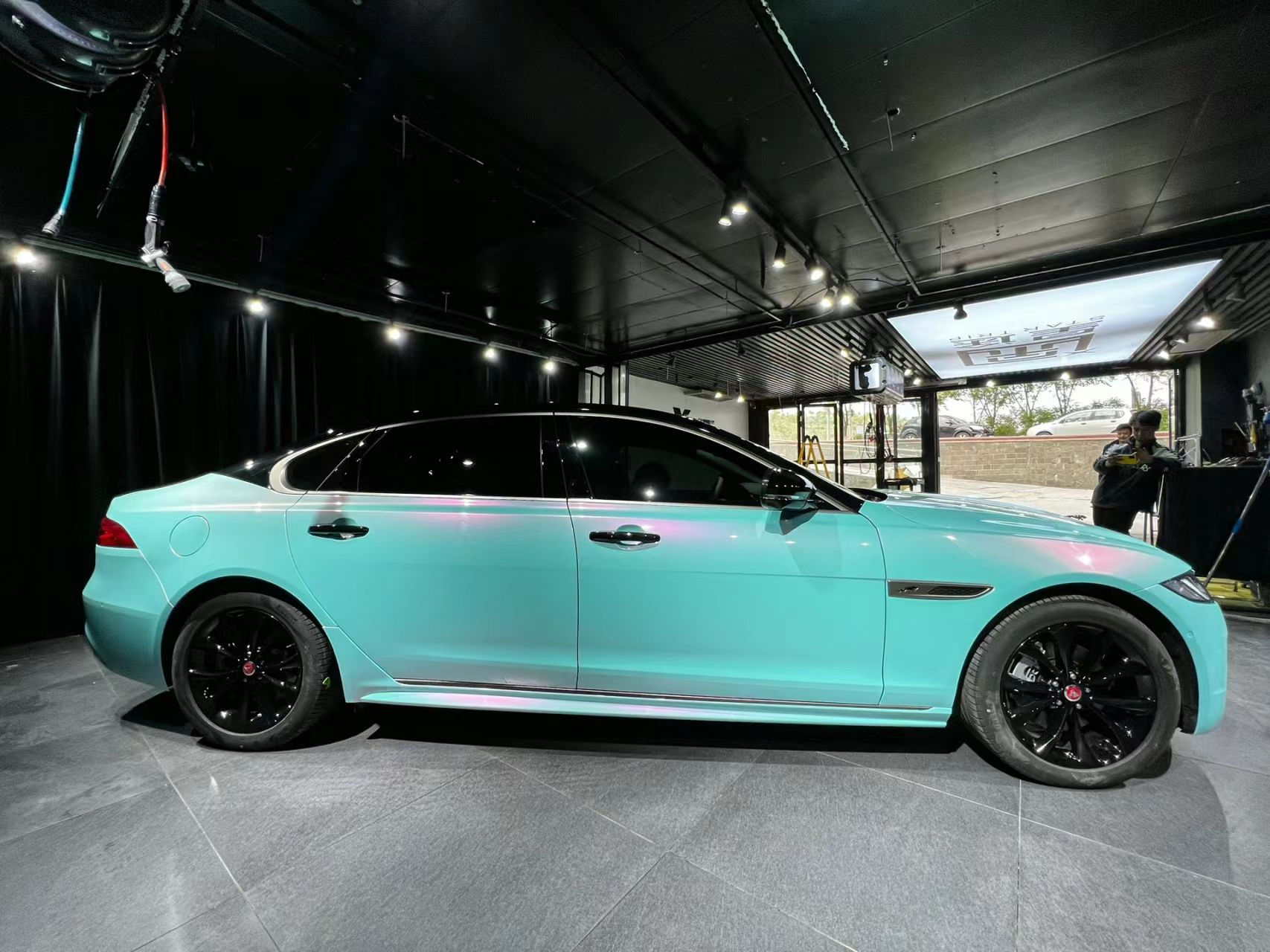 Ravoony Plus Glossy Metallic Racing Tiffany Car Vinyl Wrap