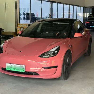 Ravoony Plus Glossy Morganite Red Car Wrap 02