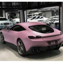 Super Glitter Pink Car Vinyl Wrap