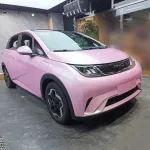 Ravoony Basic Gloss Macaron Cherry Pink Vinyl Car Wrap