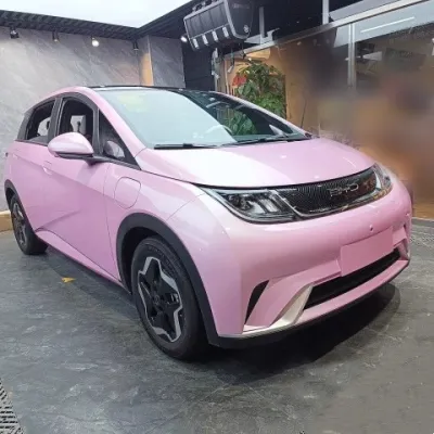 Ravoony Basic Gloss Macaron Cherry Pink Vinyl Car Wrap 02
