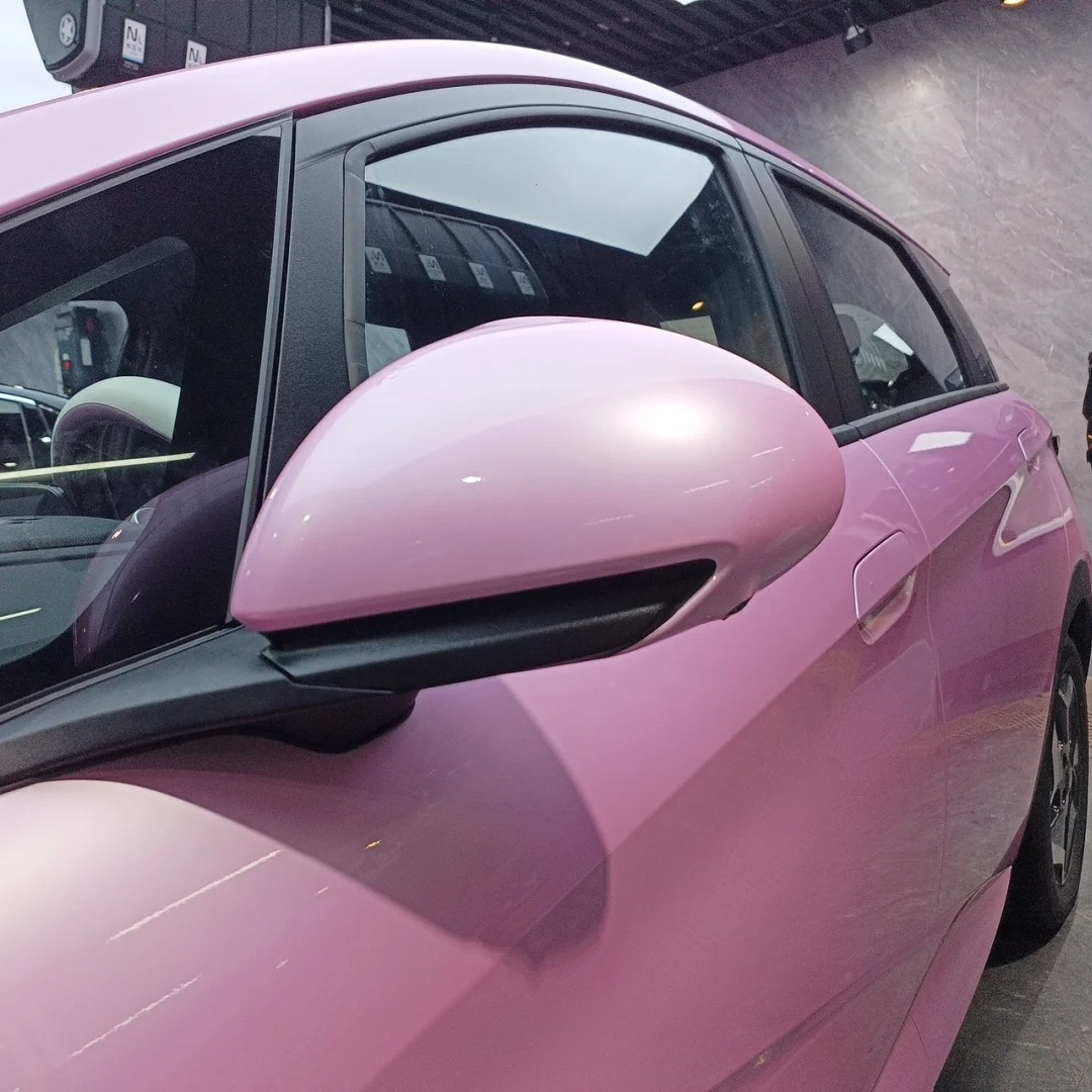 Ravoony Basic Gloss Macaron Cherry Pink Vinyl Car Wrap