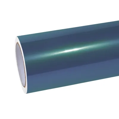 Ravoony Plus Glossy Color Peacock Green Car Vinyl Wrap 01
