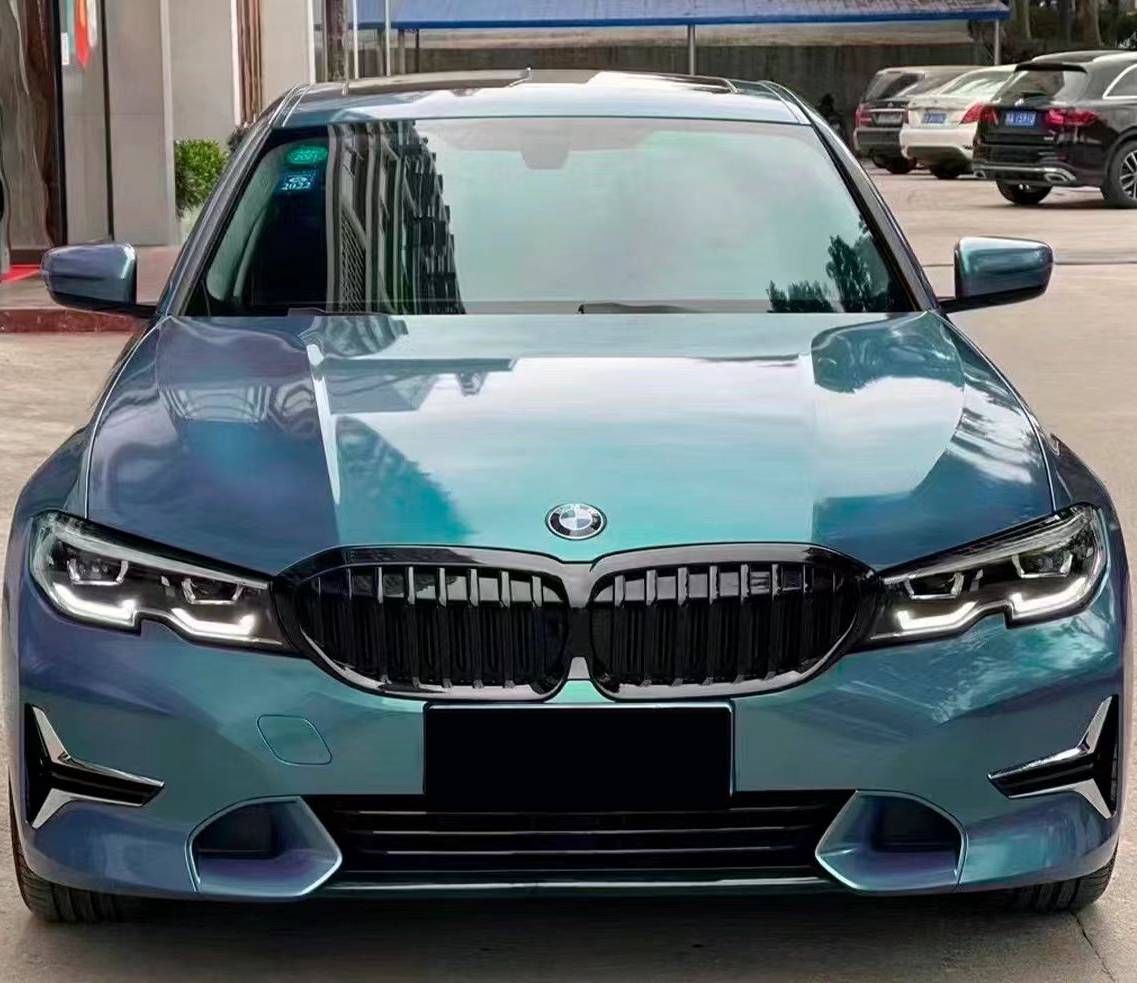 Ravoony Plus Glossy Color Peacock Green Car Vinyl Wrap