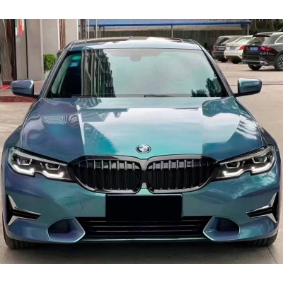 Ravoony Plus Glossy Color Peacock Green Car Vinyl Wrap 02