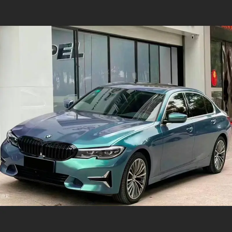 Ravoony Plus Glossy Color Peacock Green Car Vinyl Wrap
