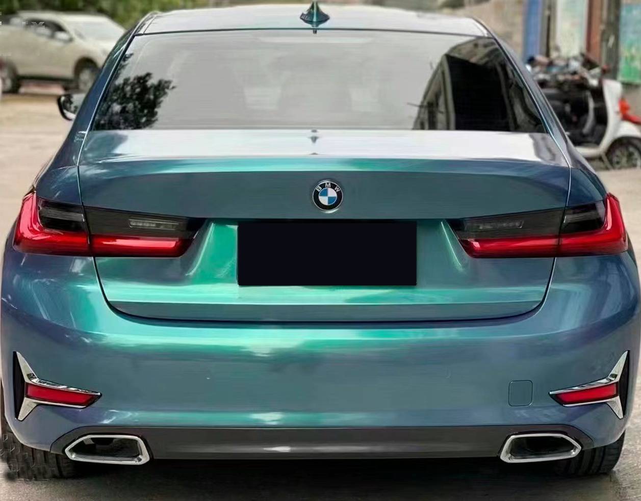 Ravoony Plus Glossy Color Peacock Green Car Vinyl Wrap