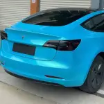 Ravoony Plus Glossy Gold Sky Blue Vinyl Car Wrap