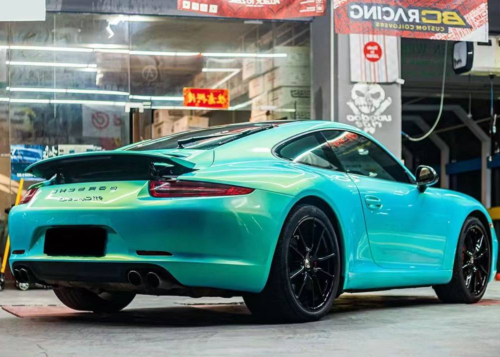 Ravoony Plus Glossy Magic Gold Blue Vinyl Car Wrap