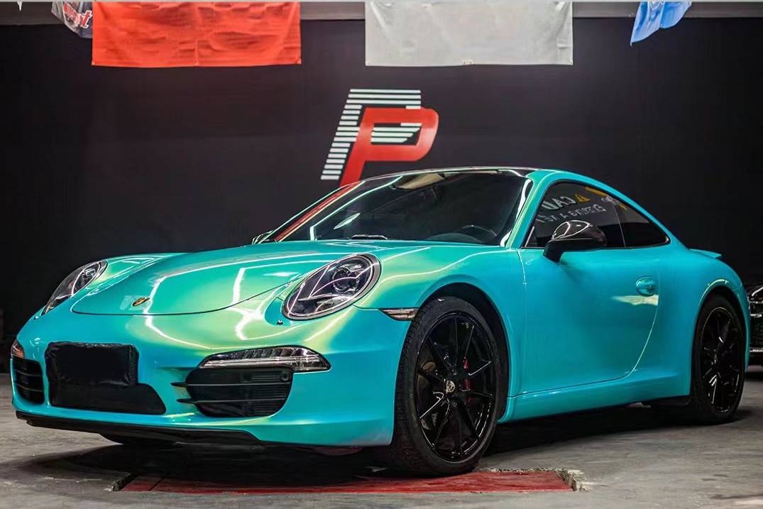 Ravoony Plus Glossy Magic Gold Blue Vinyl Car Wrap