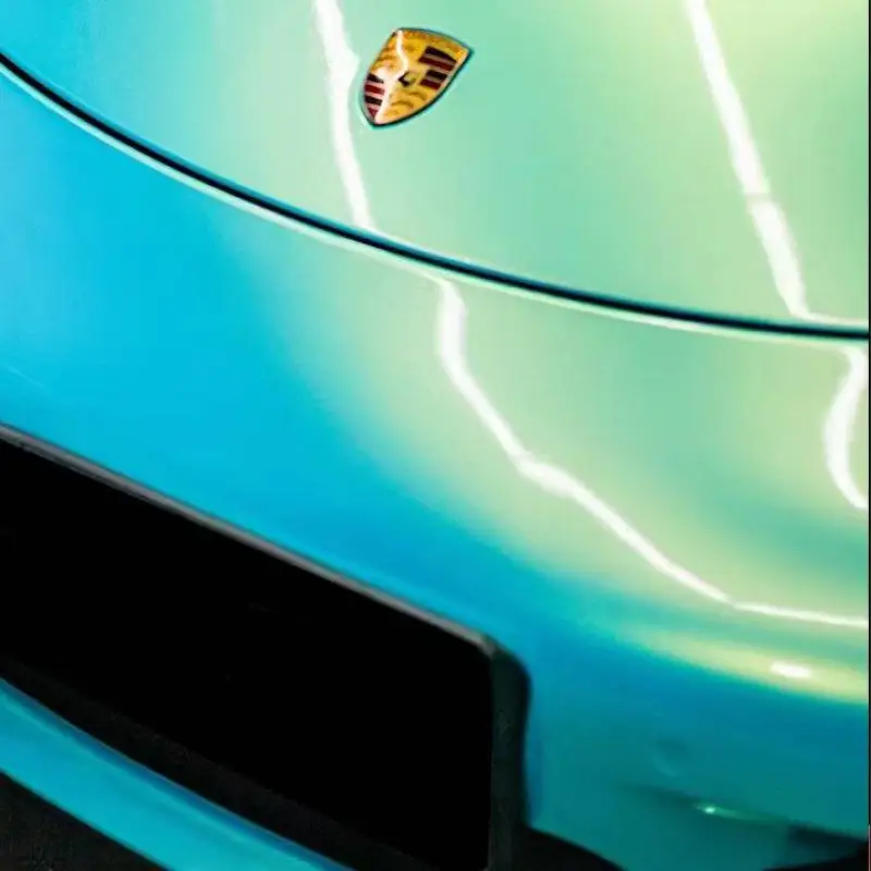 Ravoony Plus Glossy Magic Gold Blue Vinyl Car Wrap
