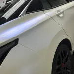 Ravoony Basic Pure Matte Metallic White to Blue Car Vinyl Wrap