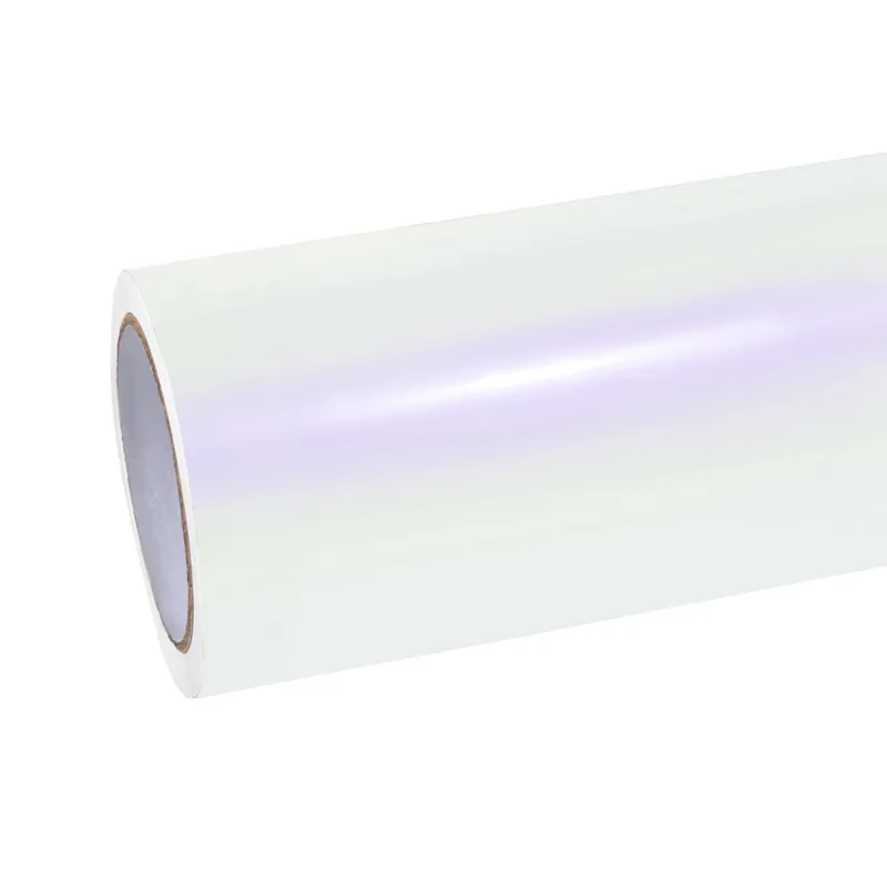 Ravoony Basic Pure Metallic White To Purple Vinyl Car Wrap