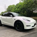 Ravoony Basic Pure Metallic White To Purple Vinyl Car Wrap