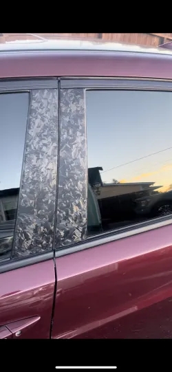 Ravoony Plus PET Matte Carbon Fiber Forging Black Vinyl Wrap