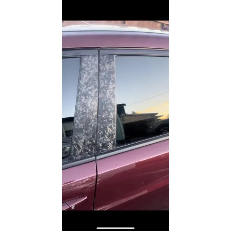 Matte Carbon Fiber Forging Black Vinyl Wrap