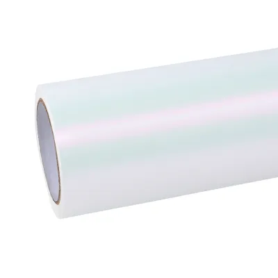 Ravoony Basic Matte White To Pink Car Vinyl Wrap 01