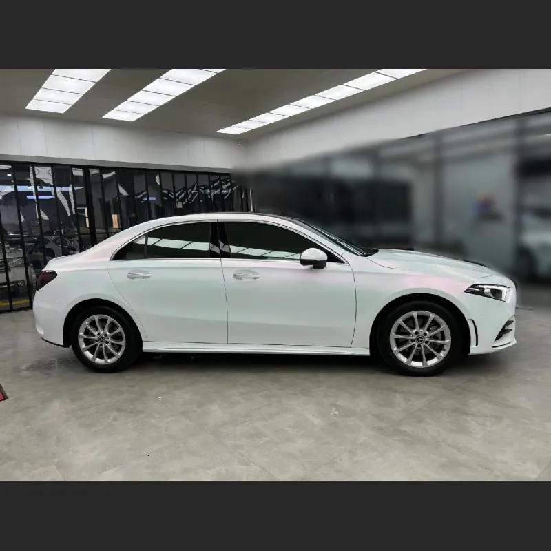 Ravoony Basic Matte White To Pink Car Vinyl Wrap