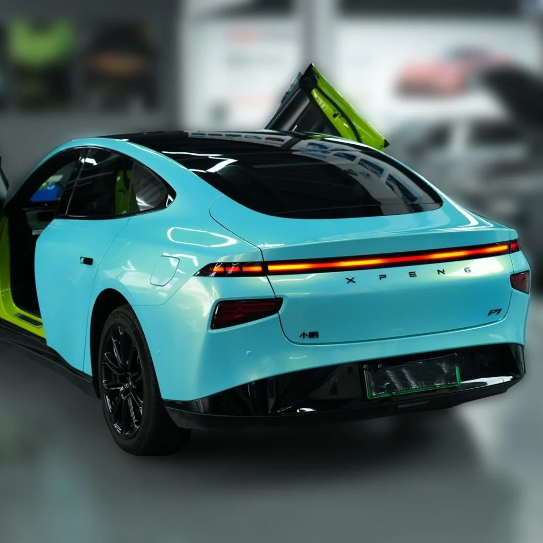 Time-Limited Sale Ravoony Basic Glossy Magic Gold Blue Vinyl Car Wrap