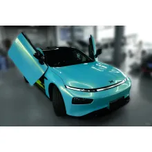 Glossy Magic Gold Blue Vinyl Car Wrap
