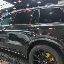 Glossy Sparkle Black Car Vinyl Wrap