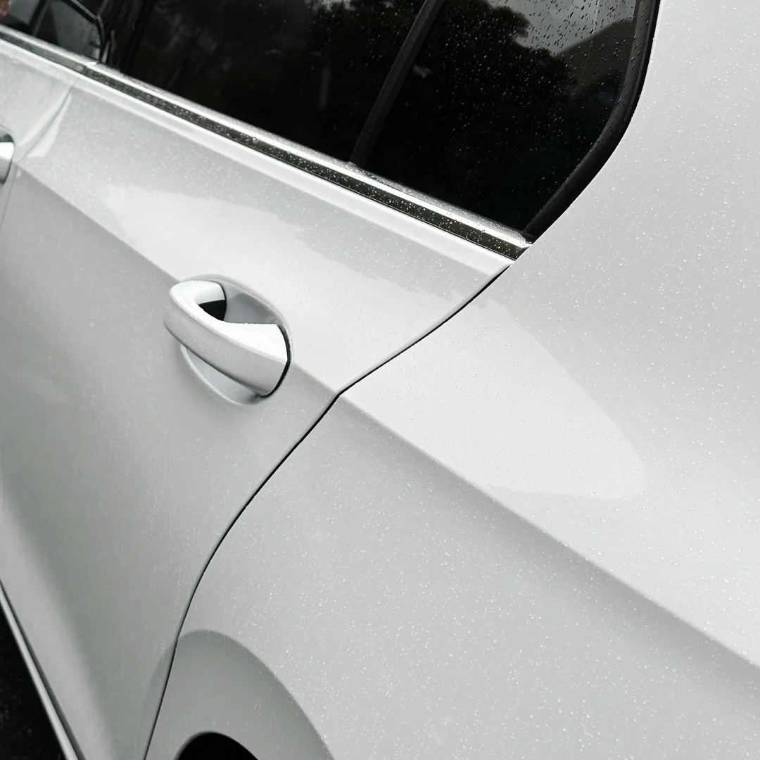 Ravoony Basic Sparkle White Car Vinyl Wrap