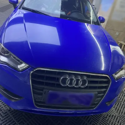 Ravoony Basic Sparkle Dark Blue Vinyl Car Wrap 02