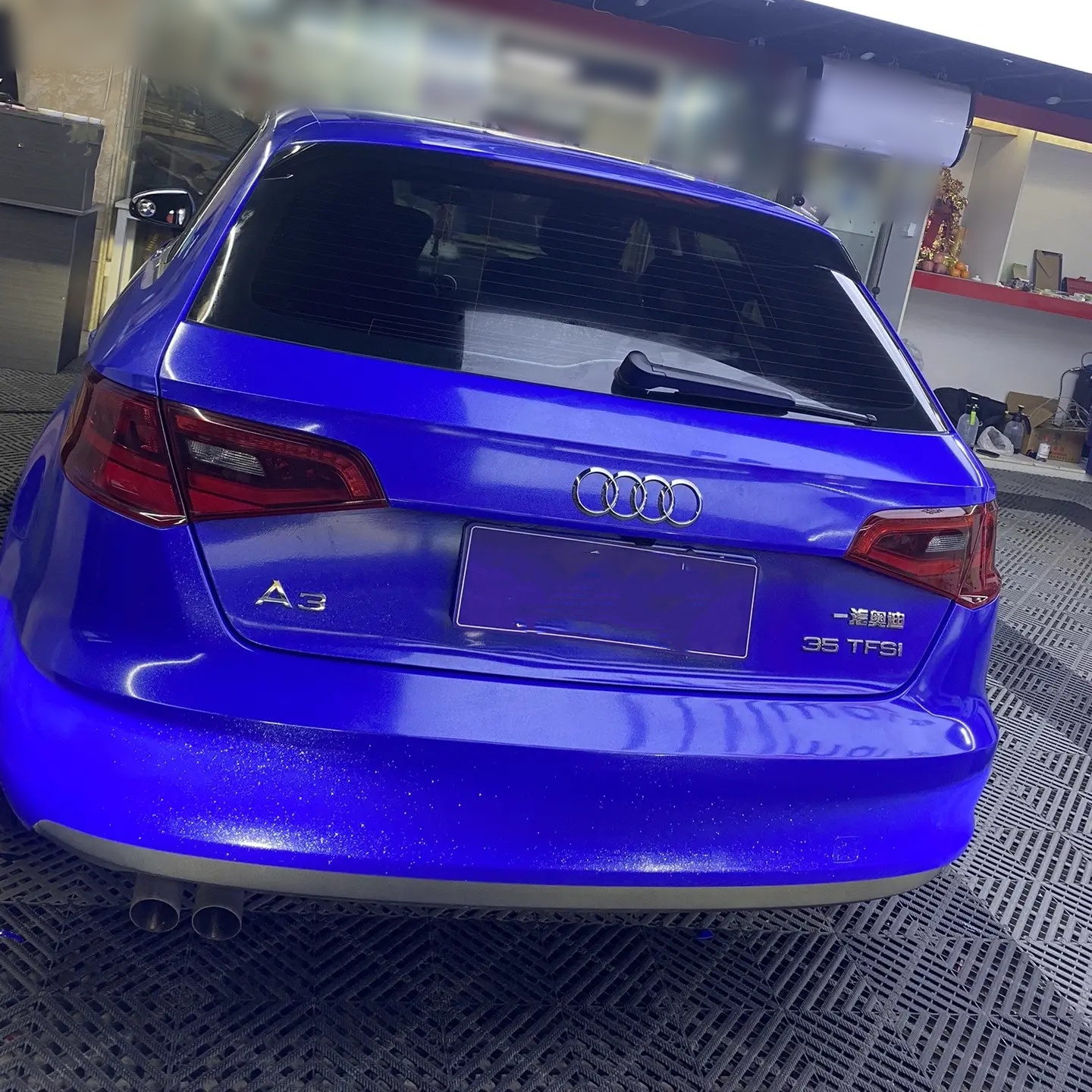 Ravoony Basic Sparkle Dark Blue Vinyl Car Wrap