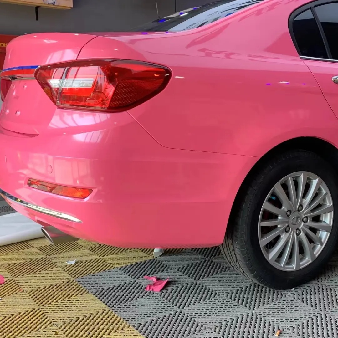Ravoony Basic Sparkle Pink Car Vinyl Wrap