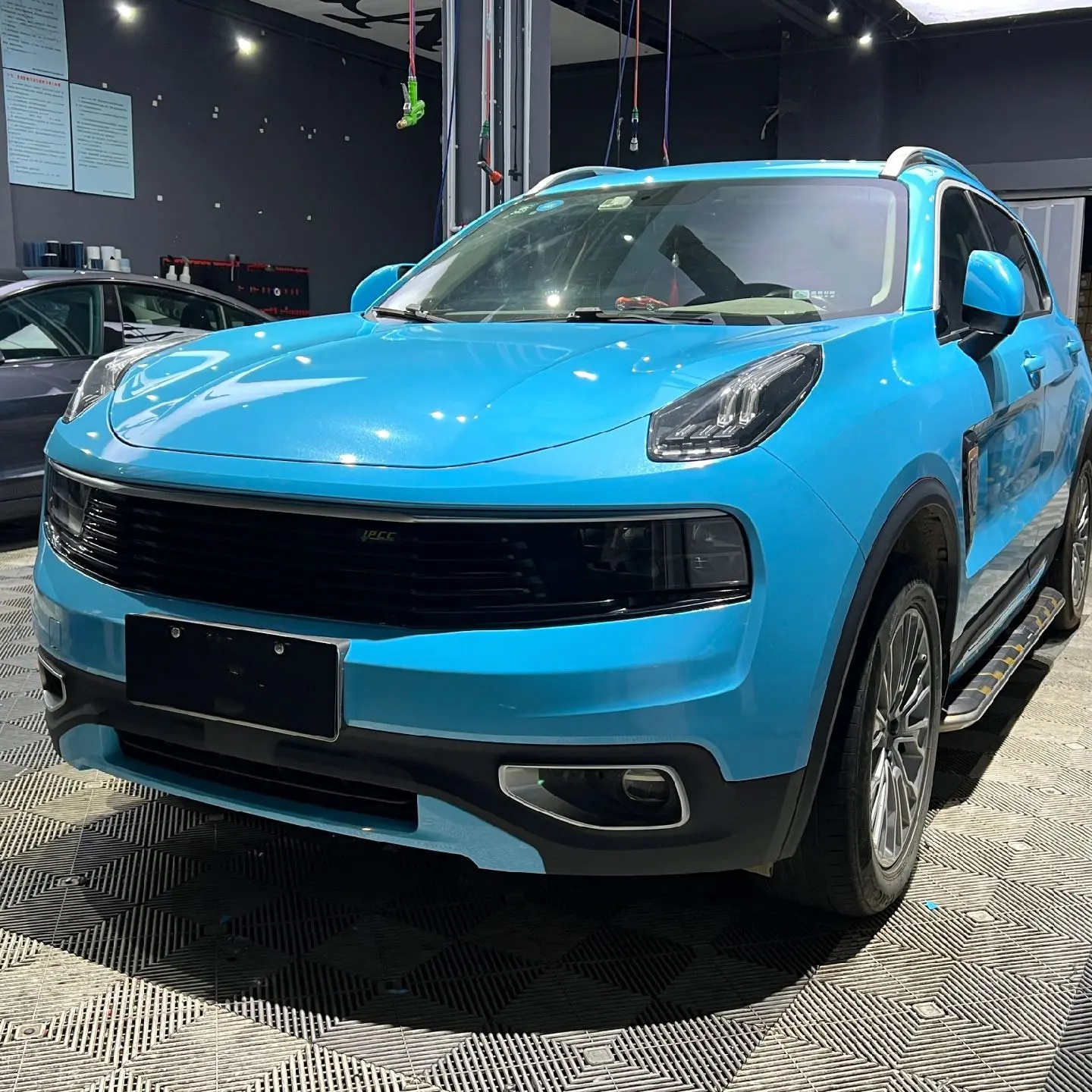 Ravoony Basic Sparkle Sky Blue Vinyl Car Wrap