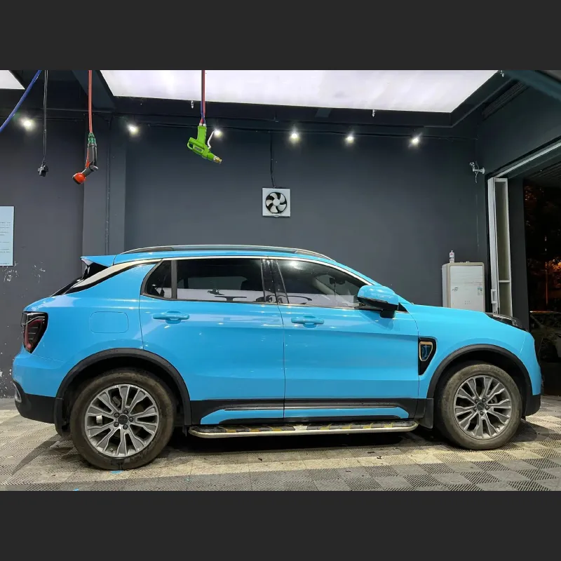 Ravoony Basic Sparkle Sky Blue Vinyl Car Wrap