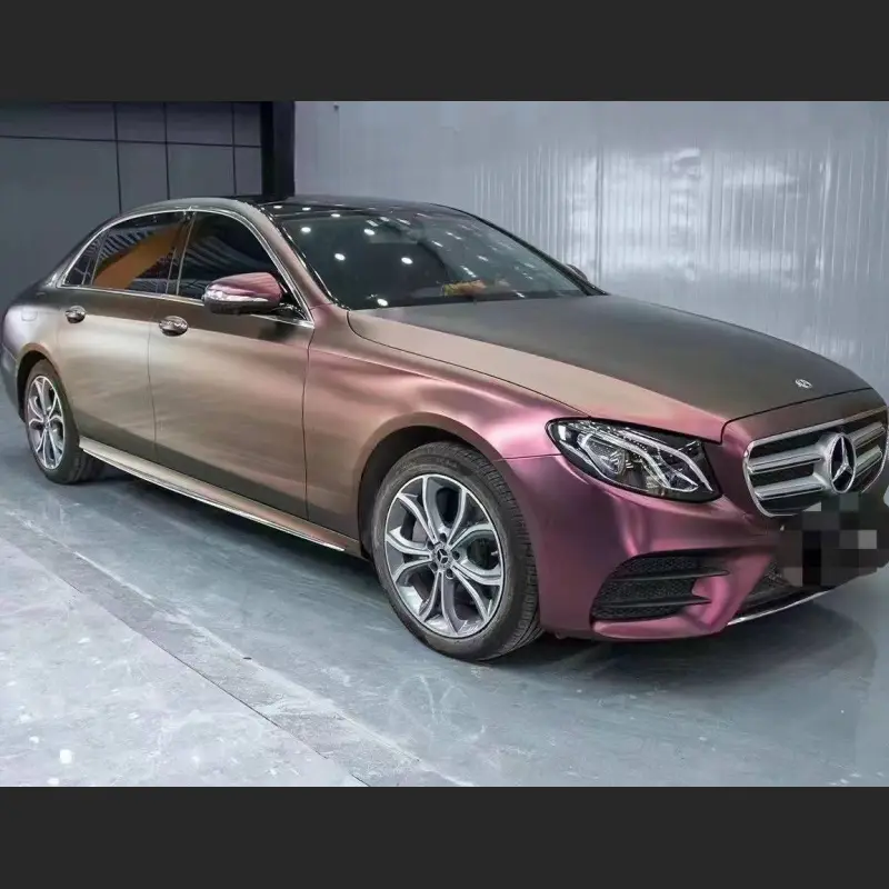 Ravoony Plus Matte Diamond Night Brown Red Car Wrap