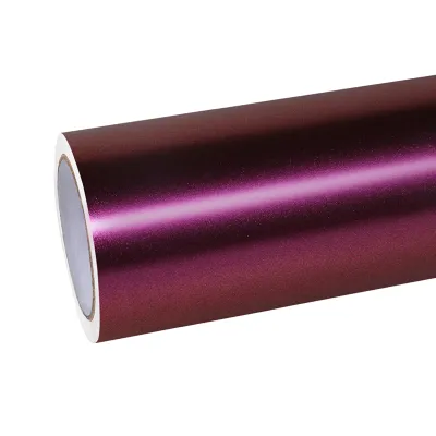 Ravoony Plus Matte Diamond Night Brown Red Car Wrap 01